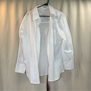 MANGO white button down size large